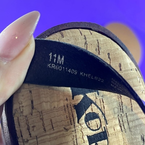 KORKS Women's Black Marley Wedge Sandals Shoe Size 11-NEW - Picture 9 of 10